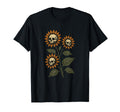 Skull Sunflowers Gothic Goth Creepy T-Shirt - Aesthetic Graphic Men Women